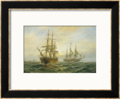 Frigate Outward Bound Off Shoeburyness by Claude T. Stanfield Moore Pricing Limited Edition Print image