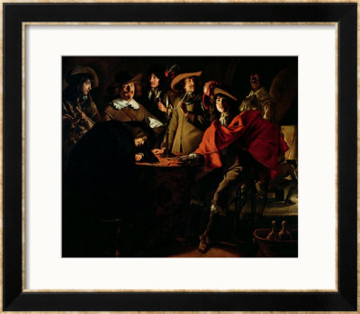 The Guards Smoking, 1643 by Louis Le Nain Pricing Limited Edition Print image