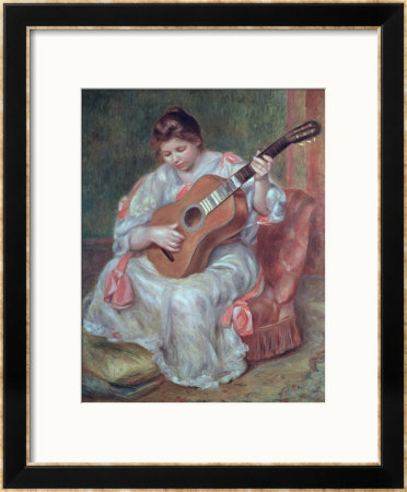 The Guitar Player, 1897 by Pierre-Auguste Renoir Pricing Limited Edition Print image