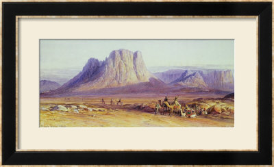 The Camel Train, Condessi, Mount Sinai, 1848 by Edward Lear Pricing Limited Edition Print image
