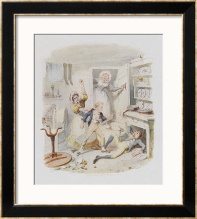 Oliver Twist Plucks Up A Spirit by George Cruikshank Pricing Limited Edition Print image
