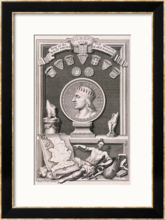 Egbert King Of The West Saxons First Monarch Of All England by George Vertue Pricing Limited Edition Print image