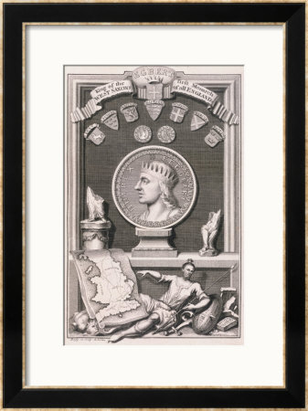Egbert King Of The West Saxons First Monarch Of All England by George Vertue Pricing Limited Edition Print image