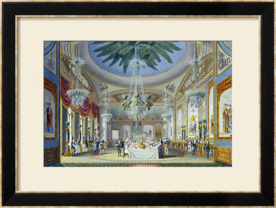 The Banqueting Room At The Royal Pavilion, Brighton, 1826 by John Nash Pricing Limited Edition Print image