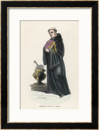 Benedictine Monk In England by L'abbe Tiron Pricing Limited Edition Print image