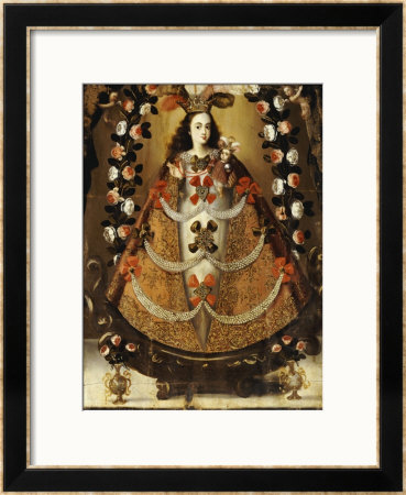 The Virgin Of Pomata, School Of La Paz, 17Th Century by Leonardo Flores Pricing Limited Edition Print image