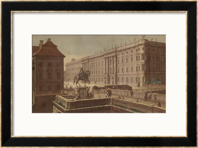 View Of The Charlottenburg Palace, 1781 by Johann Georg Rosenberg Pricing Limited Edition Print image