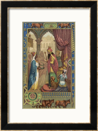 Solomon's Wisdom Is Tested By Nicaule Queen Of Sheba by Collin De Plancy Pricing Limited Edition Print image