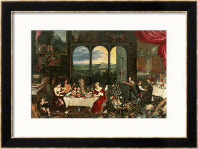 Taste, Hearing And Touch, 1618 by Jan Brueghel The Elder Pricing Limited Edition Print image