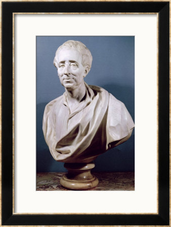 Bust Of Charles De Secondat Baron De Montesquieu, 1767 by Jean Baptiste Lemoyne Ii Pricing Limited Edition Print image