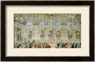 The Masked Ball At The Galerie Des Glaces, 17Th February 1745 by Charles-Nicolas Cochin Ii Pricing Limited Edition Print image