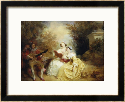 La Lecon De Chant by Charles Emile Wattier Pricing Limited Edition Print image