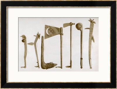 Native American War Clubs by S. Eastman Pricing Limited Edition Print image