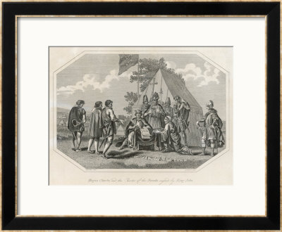 King John Pressured By The Barons And Threatened With Insurrection by A.W. Warren Pricing Limited Edition Print image