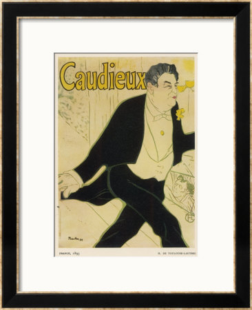 Poster For Caudieux French Music-Hall Entertainer by Henri De Toulouse-Lautrec Pricing Limited Edition Print image