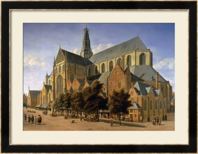 Church Of St. Bavo In Haarlem, 1666 by Gerrit Adriaensz Berckheyde Pricing Limited Edition Print image
