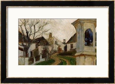 Kahle Baeume, Haeuser Und Bildstock (Klosterneuburg, Austria) by Egon Schiele Pricing Limited Edition Print image