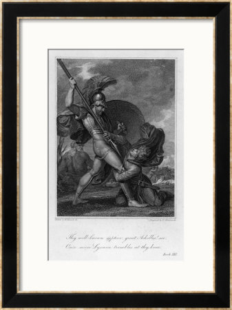 Lycaon A Trojan Begs Achilles To Spare Him by Henry Howard Pricing Limited Edition Print image