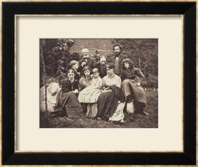 William Morris Sir Edward Burne-Jones And Their Families, 1874 by Frederick Hollyer Pricing Limited Edition Print image