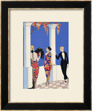 The Taste Of Shawls, 1922 by Georges Barbier Pricing Limited Edition Print image