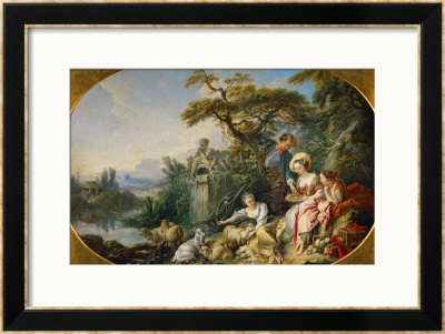 The Shepherd's Presents, (The Nest) Collection Of Louis Xv by Francois Boucher Pricing Limited Edition Print image