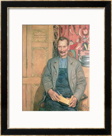 Hans Arnbom, The Carpenter by Carl Larsson Pricing Limited Edition Print image