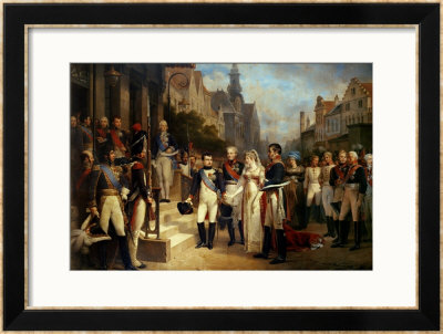 Napoleon Bonaparte (1769-1821) Receiving Queen Louisa Of Prussia (1776-1810) At Tilsit by Nicolas Louis Francois Gosse Pricing Limited Edition Print image