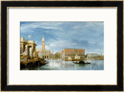 View Of The Molo And The Palazzo Ducale In Venice by James Holland Pricing Limited Edition Print image