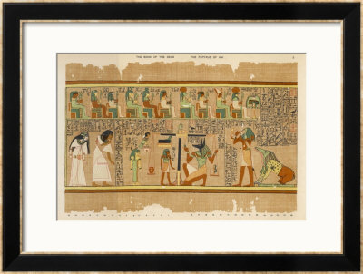The Weighing Of Ani's Conscience By Anubis by E.A. Wallis Budge Pricing Limited Edition Print image