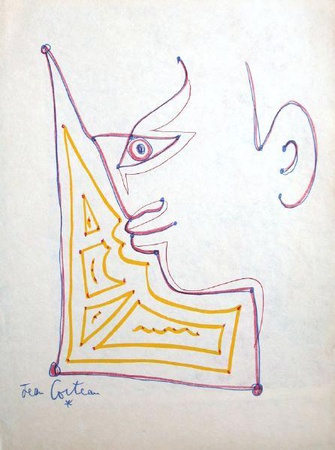 Portrait by Jean Cocteau Pricing Limited Edition Print image