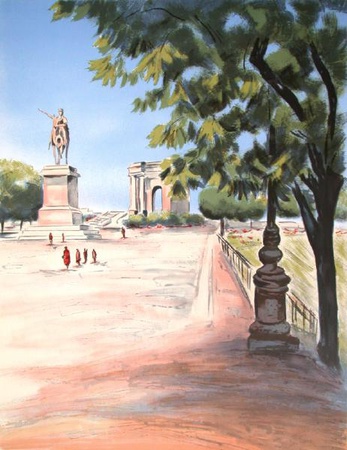 La Promenade Du Peyrou À Montpellier by Victor Zarou Pricing Limited Edition Print image