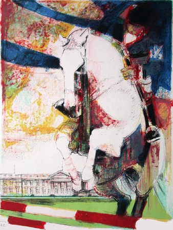 Saut D'obstacle A Compiegne by Paul Ambille Pricing Limited Edition Print image