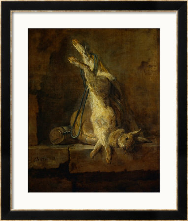 Dead Hare With Game Bag And Powder-Flask by Jean-Baptiste Simeon Chardin Pricing Limited Edition Print image