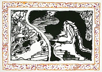 Sans L'ecorce C by Pierre Alechinsky Pricing Limited Edition Print image