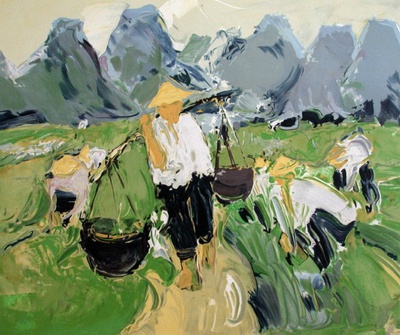 Rizière À Guliin by Roland Lefranc Pricing Limited Edition Print image