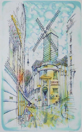 Paris, Le Moulin De La Galette by Rolf Rafflewski Pricing Limited Edition Print image