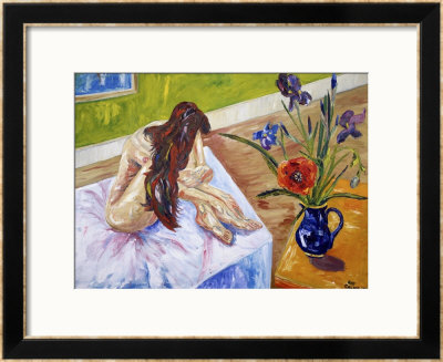 Nude With Flowers by Sir Roy Calne Pricing Limited Edition Print image