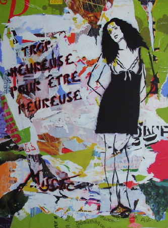 Trop Heureuse Pour Être Peureuse by Miss.Tic Pricing Limited Edition Print image