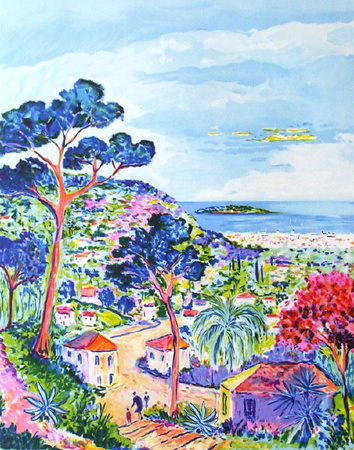 Les Hauts De Cannes by Jean Claude Picot Pricing Limited Edition Print image