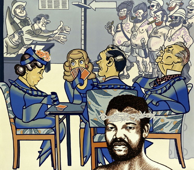 Hommage A Mandela by Erro (Gudmundur Gudmundsson) Pricing Limited Edition Print image