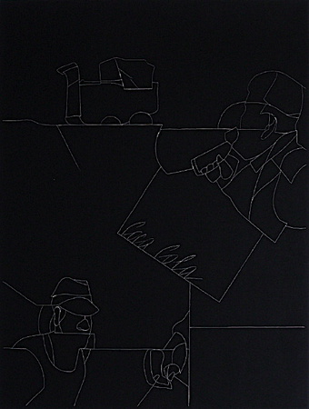 Disegno Di Uno Paesaggio by Valerio Adami Pricing Limited Edition Print image
