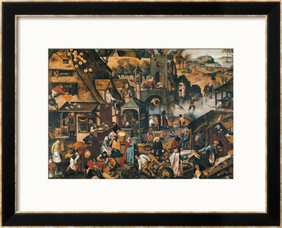 Flemish Proverbs by Pieter Brueghel The Younger Pricing Limited Edition Print image