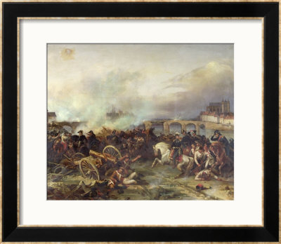 Battle Of Montereau, 18Th February 1814 by Jean Charles Langlois Pricing Limited Edition Print image