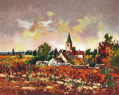 Petit Village En Bourgogne by Georges Hosotte Pricing Limited Edition Print image