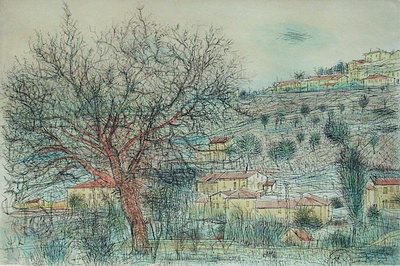 Paysage De Provence by Jean Carzou Pricing Limited Edition Print image