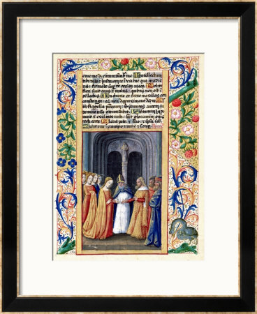The Marriage Of Michal To David, From The Book Of Hours Of Louis D'orleans, 1469 by Jean Colombe Pricing Limited Edition Print image