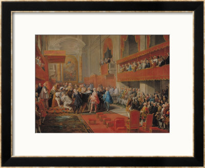 Presentation Of The Order Of The Holy Spirit To Prince Vaini  In 1732, 1752 by Giovanni Paolo Pannini Pricing Limited Edition Print image