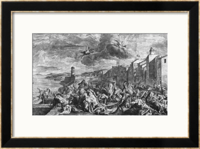 The Plague Of 1720 In Marseilles 1727 by Jean Francois De Troy Pricing Limited Edition Print image