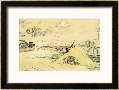 The Pile Of Sand, Bercy, 1905 by Paul Signac Pricing Limited Edition Print image
