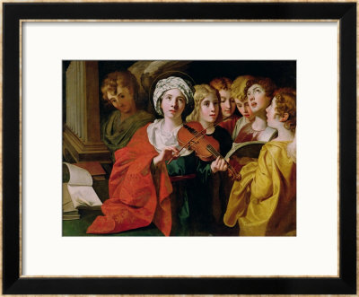 St. Cecilia With A Choir by Domenichino Pricing Limited Edition Print image